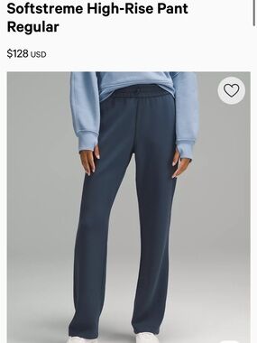 lululemon Softstreme High-Rise Pants in True Navy
